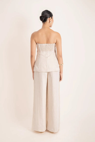 MOIRA RELAXED PANTS BEIGE - STUDIO JO STORE